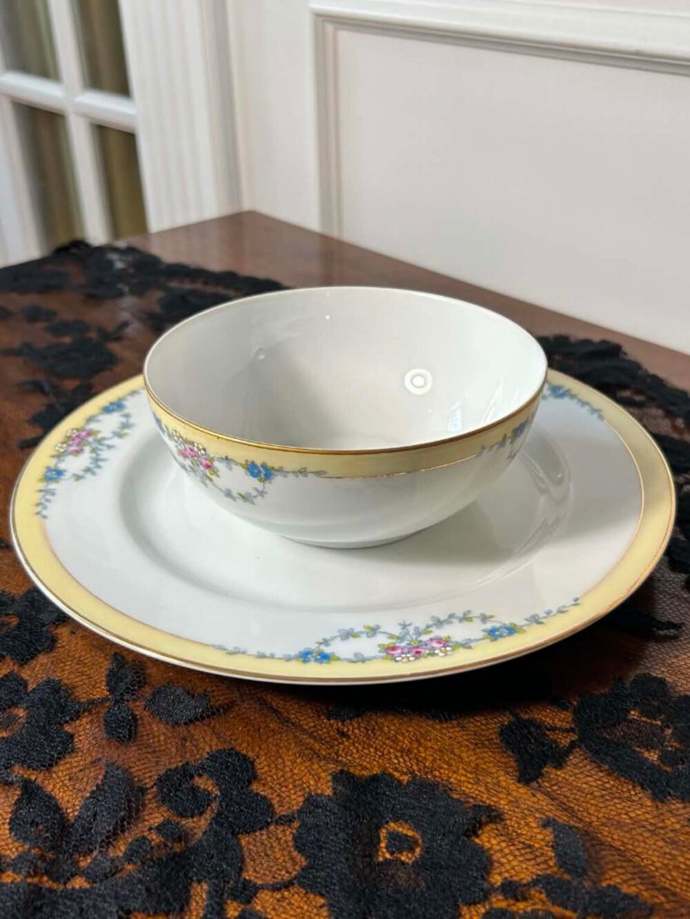 H&C Selb Bavaria Josephine bowl & plate combo